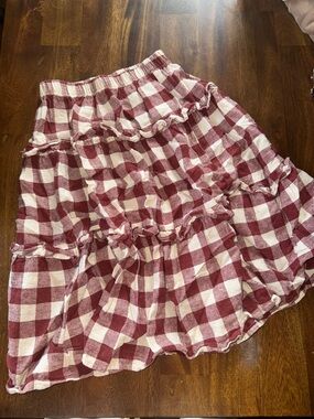 Rylee and cru ruffle tiered picnic skirt
